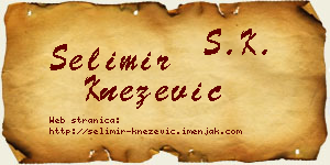 Selimir Knežević vizit kartica